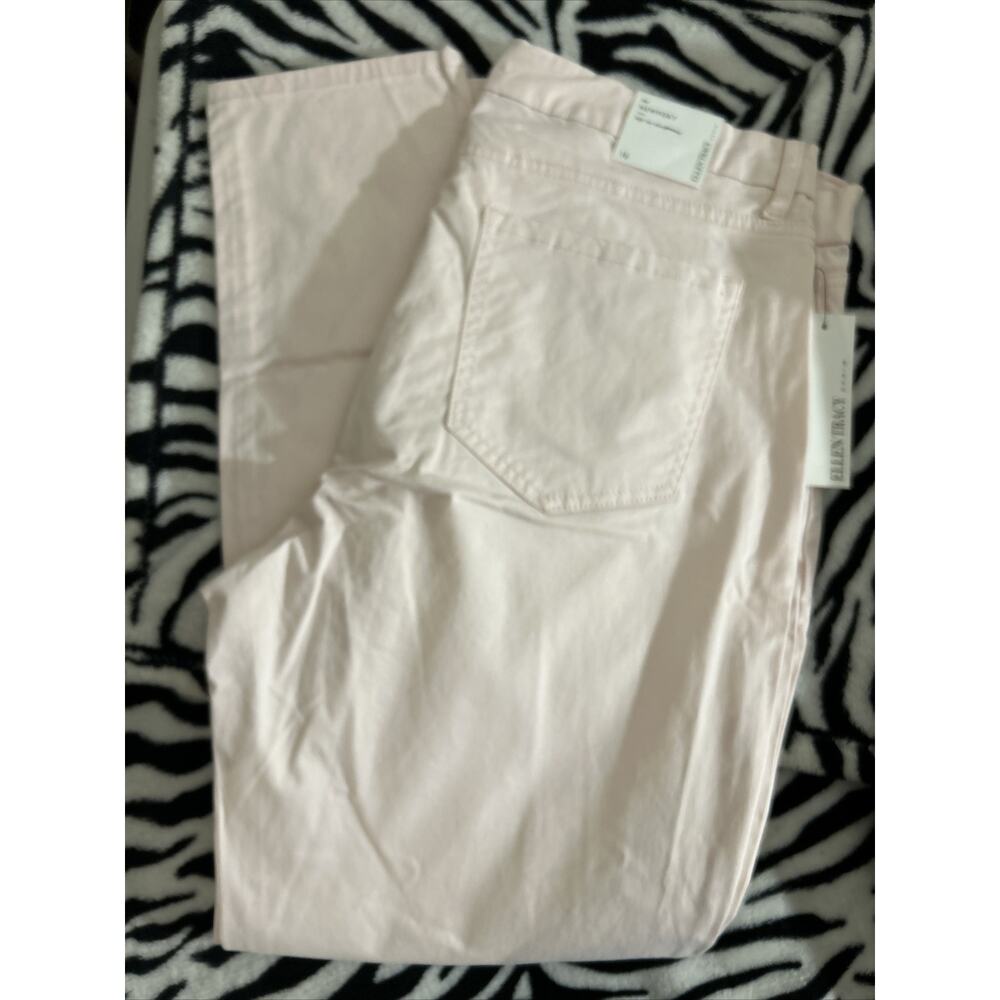 Womens ELLEN TRACY Refined Mid-rise Skinny Jeans Denim Pants Pink 6